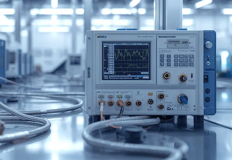 VNA test graph showing RF quality assurance